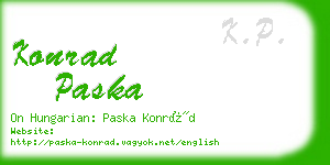 konrad paska business card
